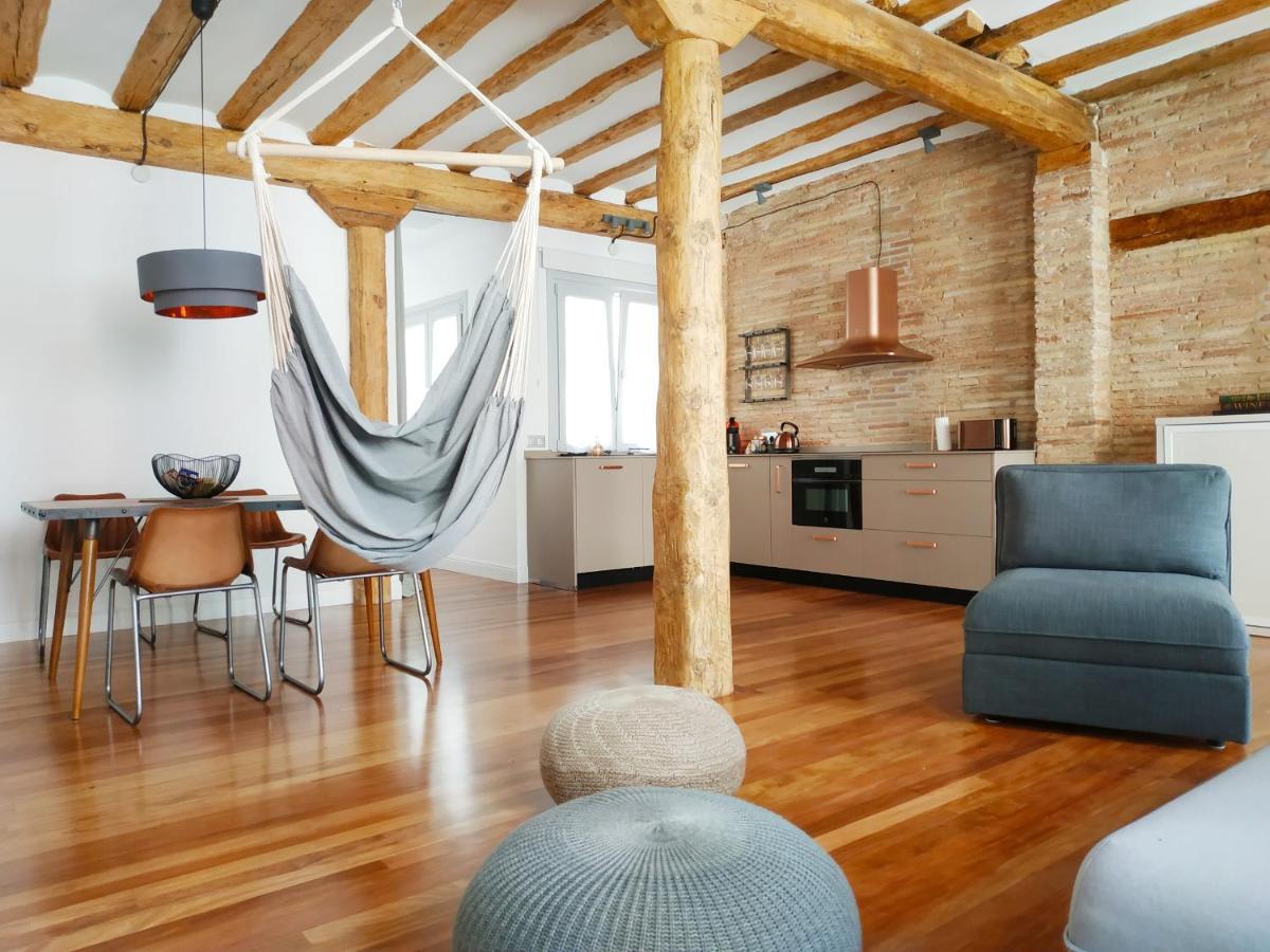 Апартаменты Lux Wood Loft With Air Con & Lift Логроньо Экстерьер фото